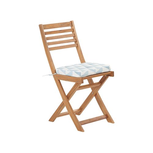 Ensemble Pour Bistro Avec Coussin Bois Bleu Fiji