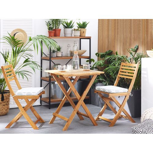 Ensemble Pour Bistro Avec Coussin Bois Vert Menthe Fiji