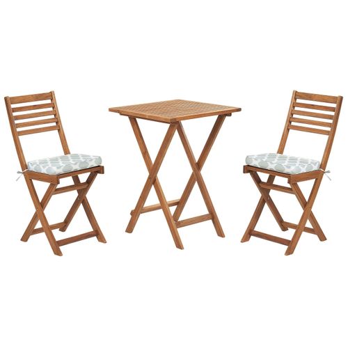 Ensemble Pour Bistro Avec Coussin Bois Vert Menthe Fiji