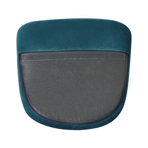 Fauteuil à Bascule Velours Bleu Azur Ellan