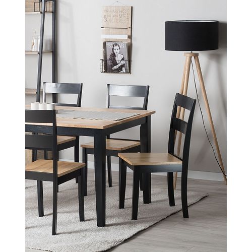 Chaise De Salle à Manger Set De 2 Noir Georgia