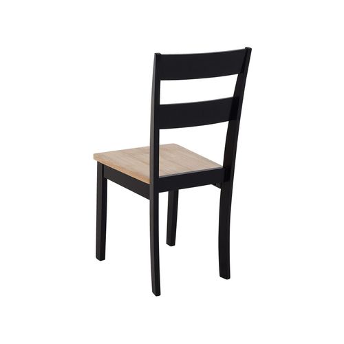 Ensemble De Salle à Manger 6 Places En Bois Noir Georgia