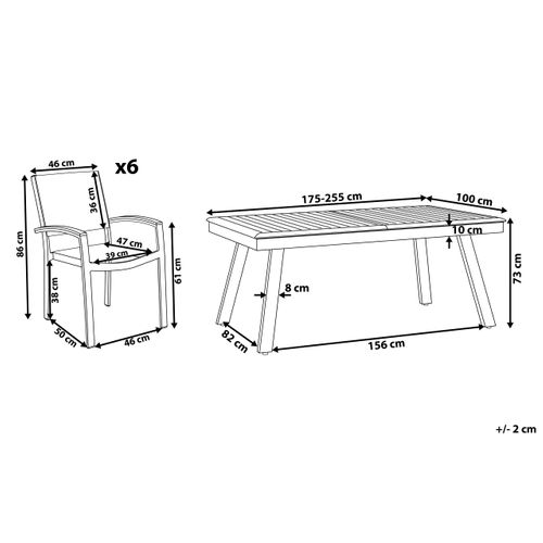 Set De Salle à Manger Métal Gris Pereta