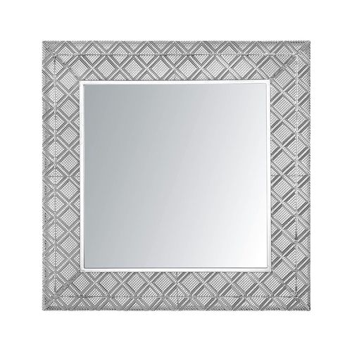 Miroir Evettes 80 Cm 80 Cm Métal Argenté