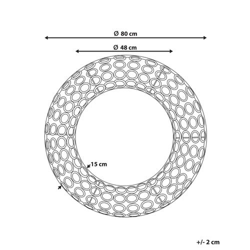 Miroir 80 Cm Doré Bourdon