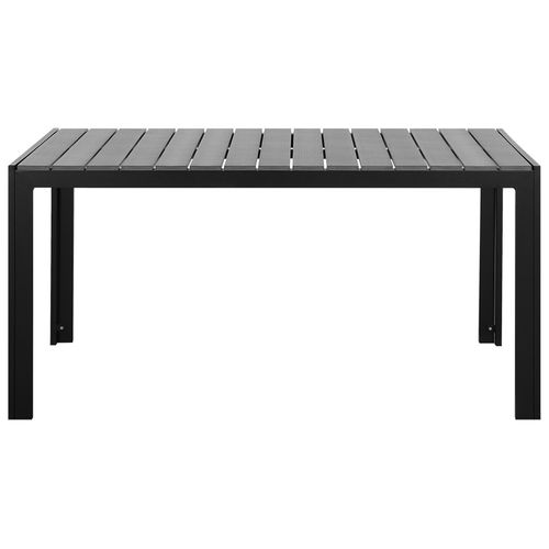 Table De Jardin 150 X 90 Cm Matériaux Synthétiques Gris Como