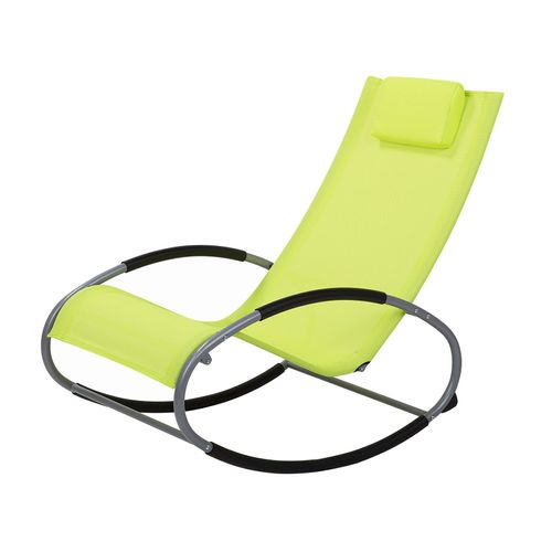 Transat à Bascule Campo Métal Vert Citron