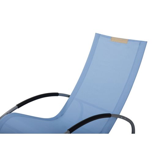 Chaise Longue Tissu Bleu Campo