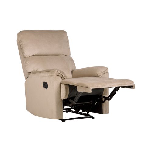 Fauteuil En Tissu Marron Clair Everton