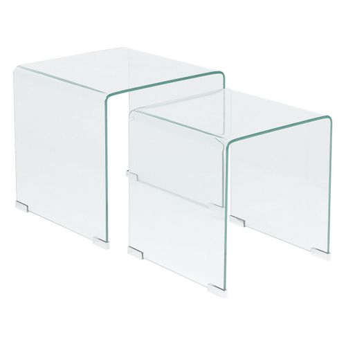 Lot De 2 Tables Appoints En Verre Kendall