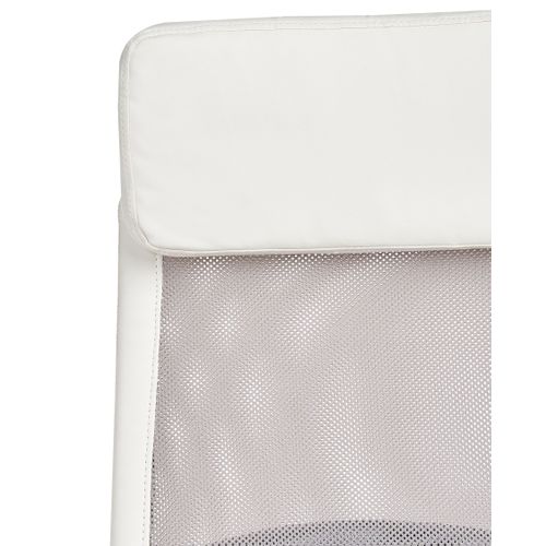 Chaise De Bureau Cuir Pu Blanc Pioneer