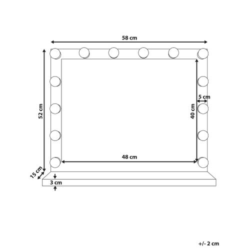 Miroir De Table Blanc Beauvoir