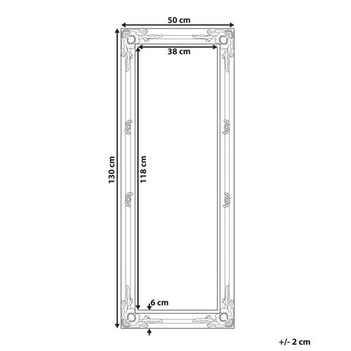 Miroir 130 Cm Noir Fougeres