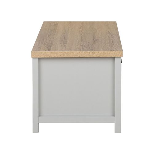 Table Basse Clio Gris Clair Avec Rangement