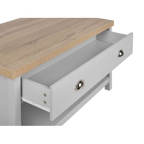 Table Basse Clio Gris Clair Avec Rangement