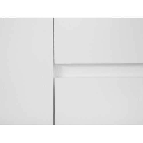 Buffet Blanche Et Bois Clair Marlin