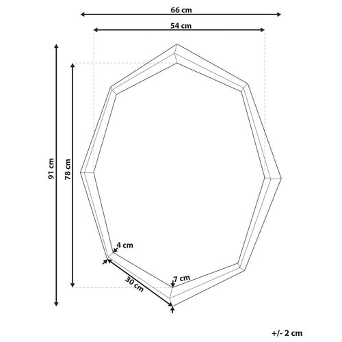 Miroir 91 Cm Argenté Oeno