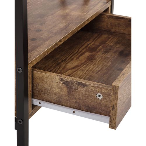 Bibliothèque 3 Étagères Bois Foncé Keene