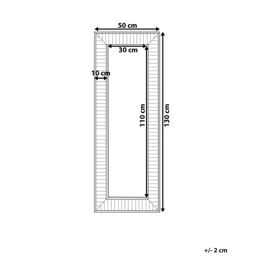 Miroir 130 Cm Gris Rosnoen