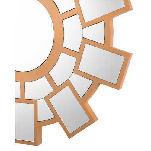 Miroir Rozel 80 Cm 80 Cm Marron Doré