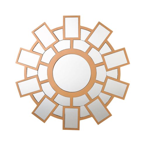 Miroir Rozel 80 Cm 80 Cm Marron Doré