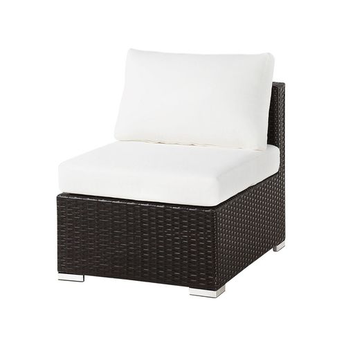 Set De Salon Polyrotin Marron Foncé XXL