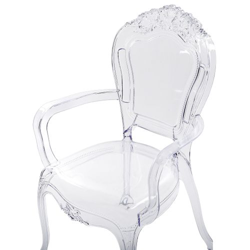 Chaise De Salle à Manger Set De 2 Transparent Vermont