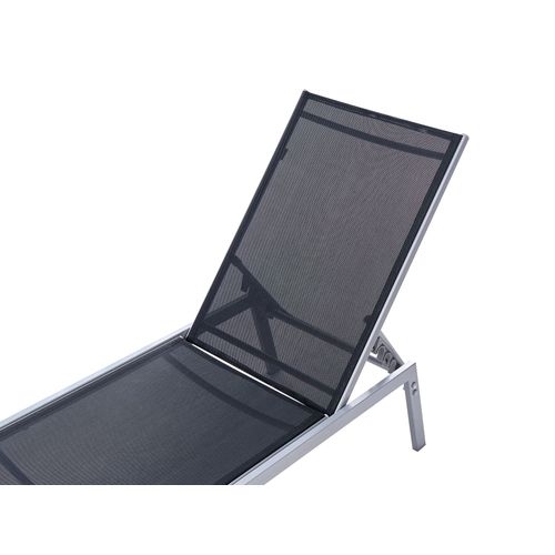 Chaise Longue Métal Noir Noli