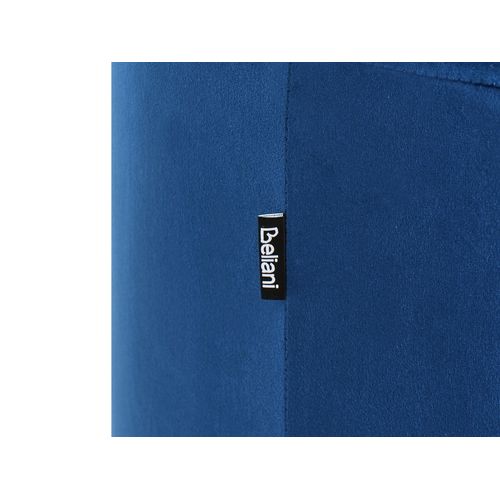 Pouf En Velours Bleu Foncé D 47 Cm Lovett