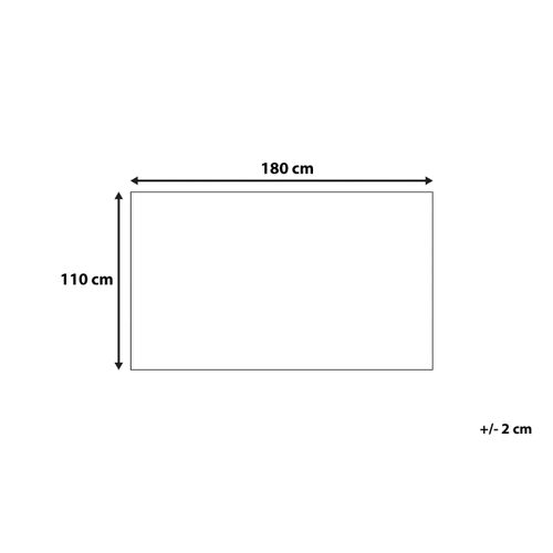 Couverture En Coton 110 X 180 Cm Gris Clair Anamur