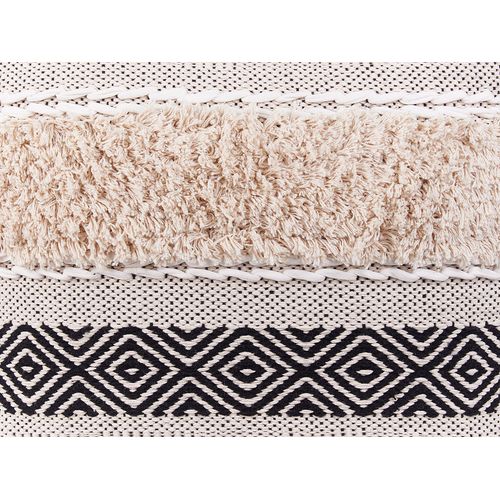 Pouf Kanam Coton Beige Clair