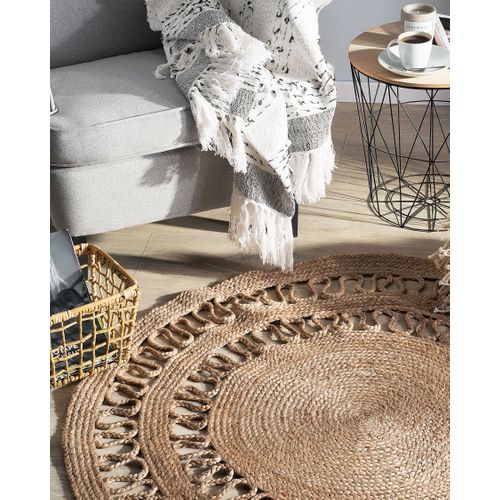 Tapis Rond Beige Dikili
