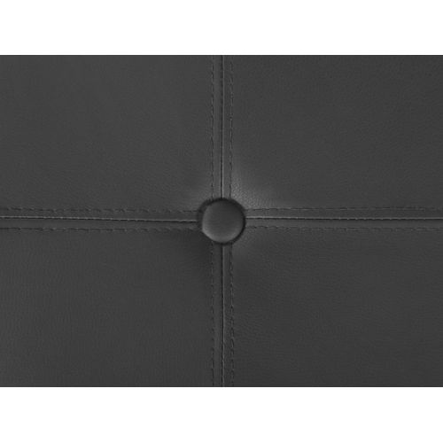 Pouf Coffre En Cuir Pu Noir Maryland