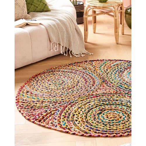 Tapis Rond 140 Cm Multicolore Yenice