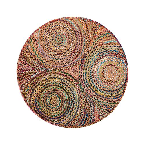Tapis Rond 140 Cm Multicolore Yenice