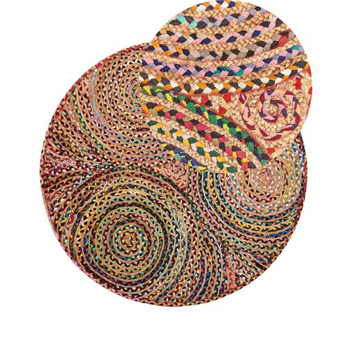 Tapis Rond 140 Cm Multicolore Yenice