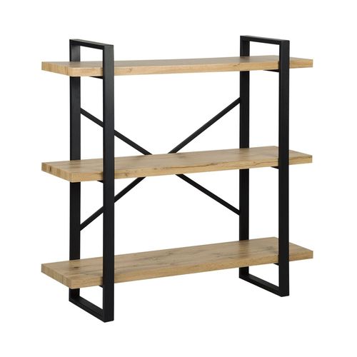 Bibliothèque 3 Étagères Bois Clair Timber