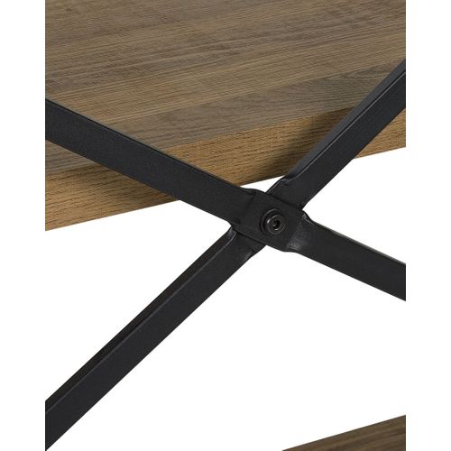 Bibliothèque 3 Étagères Bois Foncé Timber