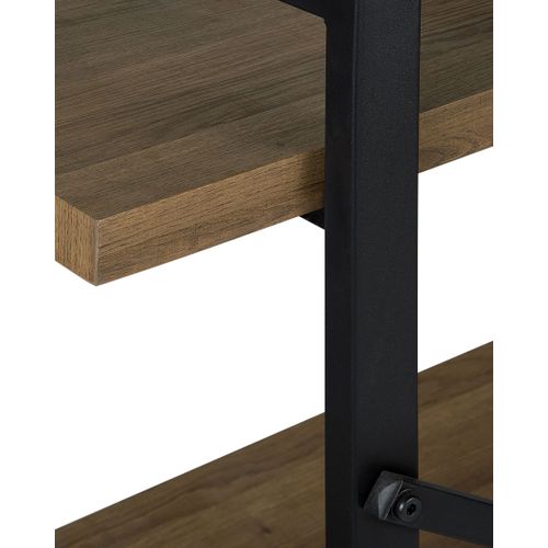 Bibliothèque 3 Étagères Bois Foncé Timber