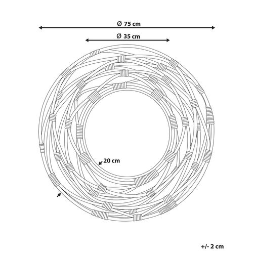 Miroir 75 Cm Beige Sable Burgis