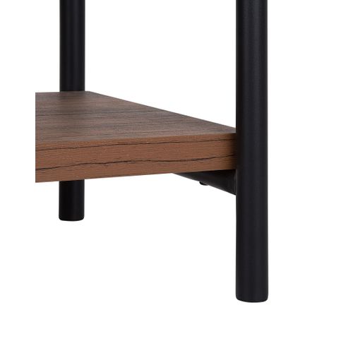 Bibliothèque 4 Étagères Bois Foncé Brisbane