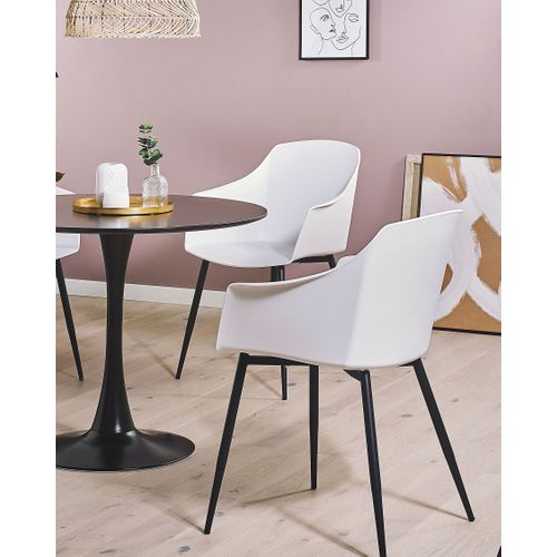 Chaise De Salle à Manger Set De 2 Blanc Fonda