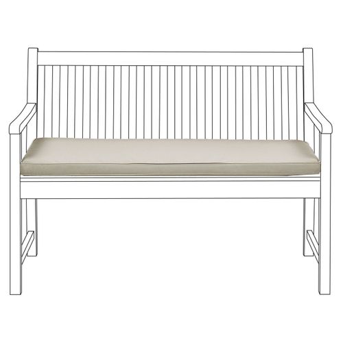 Coussin Taupe 112 X 54 X 5 Cm Pour Banc De Jardin Vivara