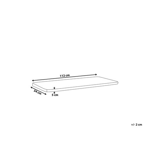 Coussin à Rayures Bleu Marine 112 X 54 X 5 Cm Pour Banc De Jardin Vivara