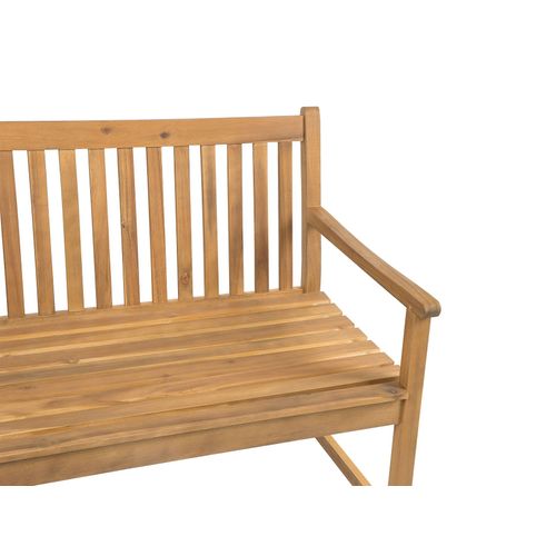 Banc Avec Coussin D'assise Vivara 160 Cm Bois D'acacia Certifié Beige