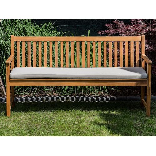Banc Avec Coussin D'assise Vivara 160 Cm Bois D'acacia Certifié Beige
