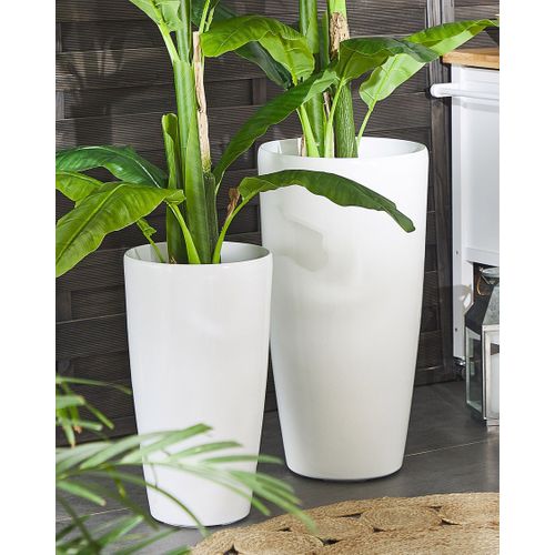 Pot De Fleurs Blanc D32 Cm Tseria