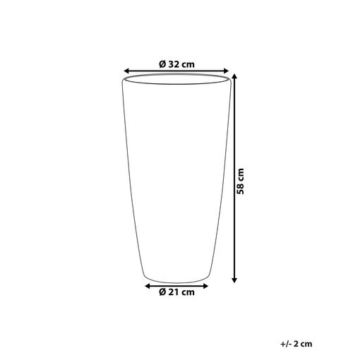 Pot De Fleurs Blanc D32 Cm Tseria