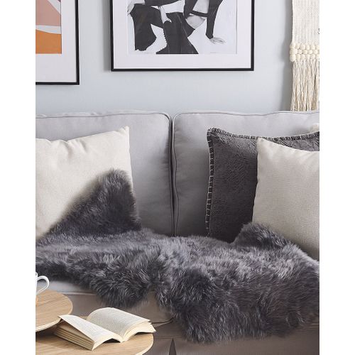 Peau De Mouton Gris Foncé Uluru