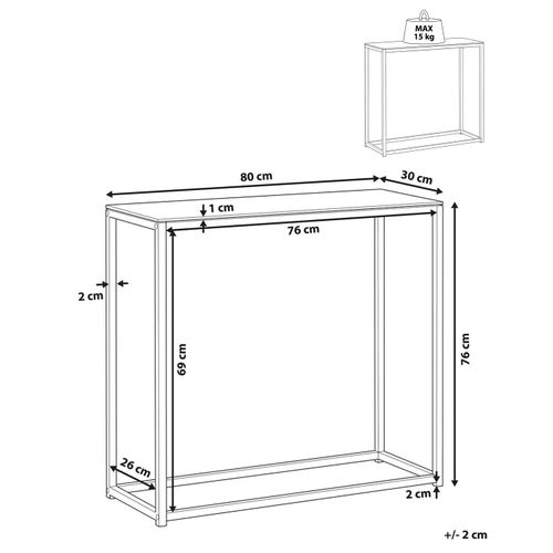 Console Effet Marbre Blanc Avec Pieds Dorés Delano